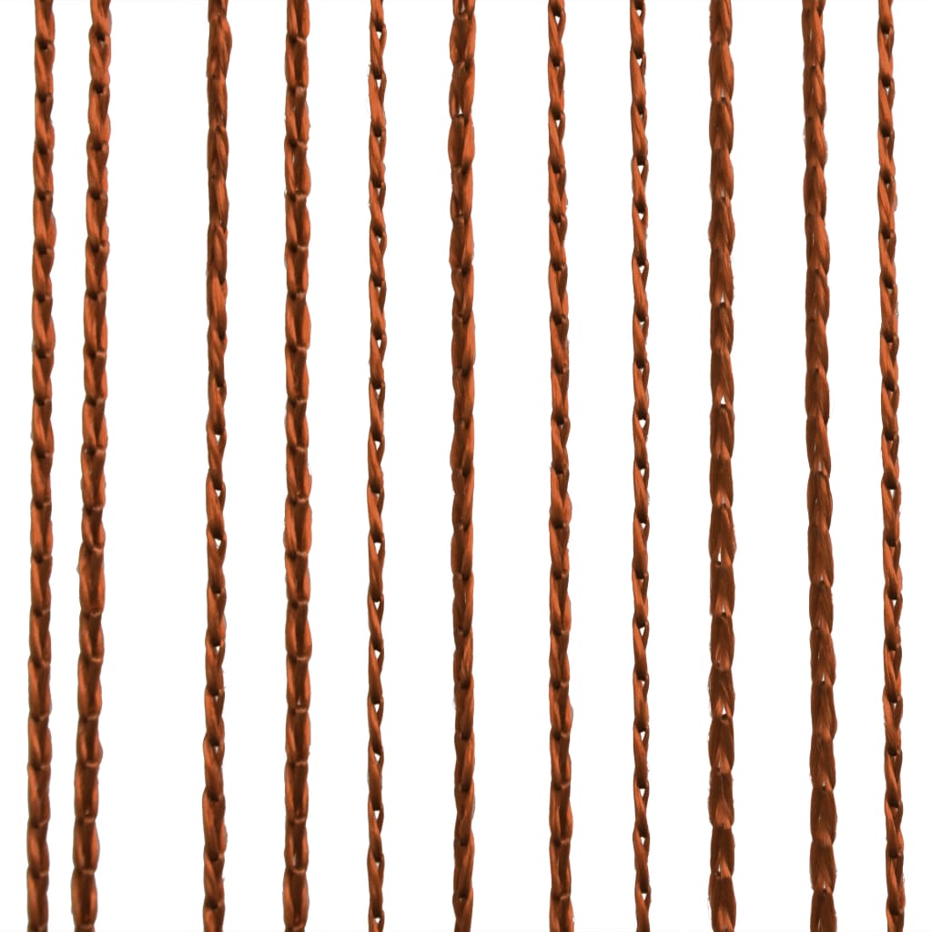 vidaXL Zasłony sznurkowe, 2 sztuki, 140 x 250 cm, brązowe