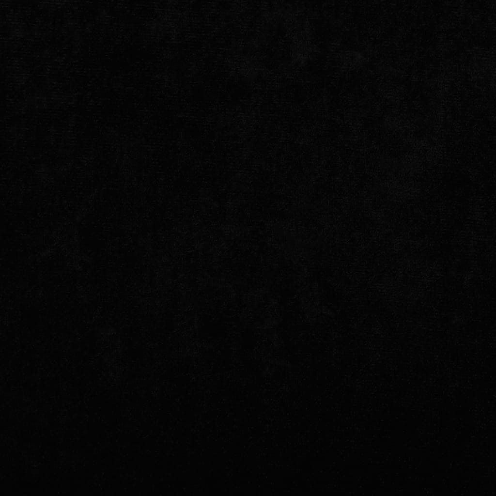vidaXL Sofa dla dzieci, czarna, 100x54x33 cm, aksamit