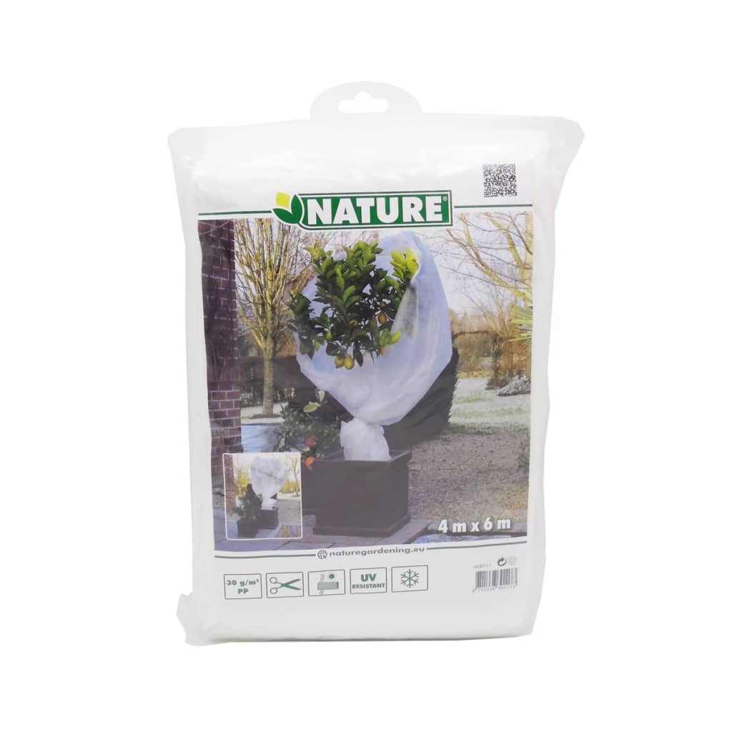 Nature Kaptur ochronny na rośliny, 30 g/m², biały, 4x6 m