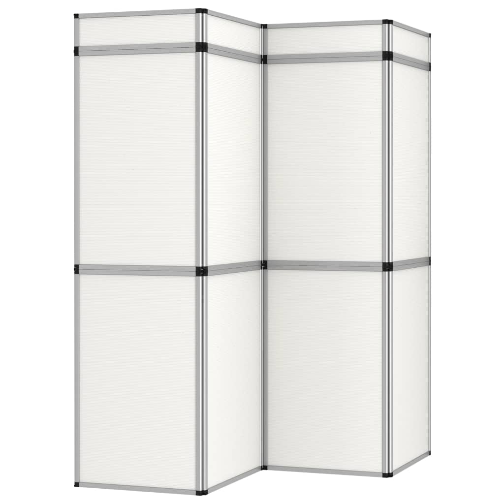 vidaXL 12-panelowa, składana ścianka wystawiennicza, 242x200 cm, biała