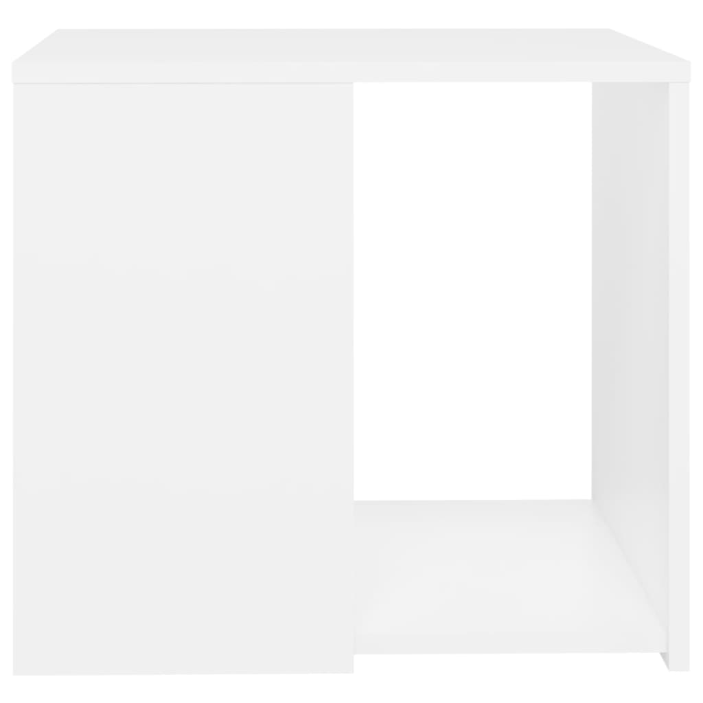 vidaXL Stolik boczny, biały, 50x50x45 cm, materiał drewnopochodny