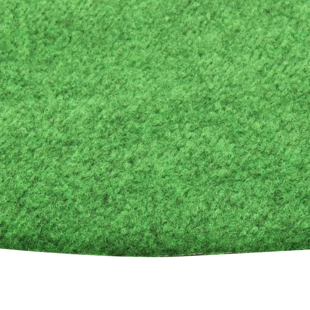 vidaXL Sztuczna trawa, spód z wypustkami, śr. 95 cm, zielona, okrągła