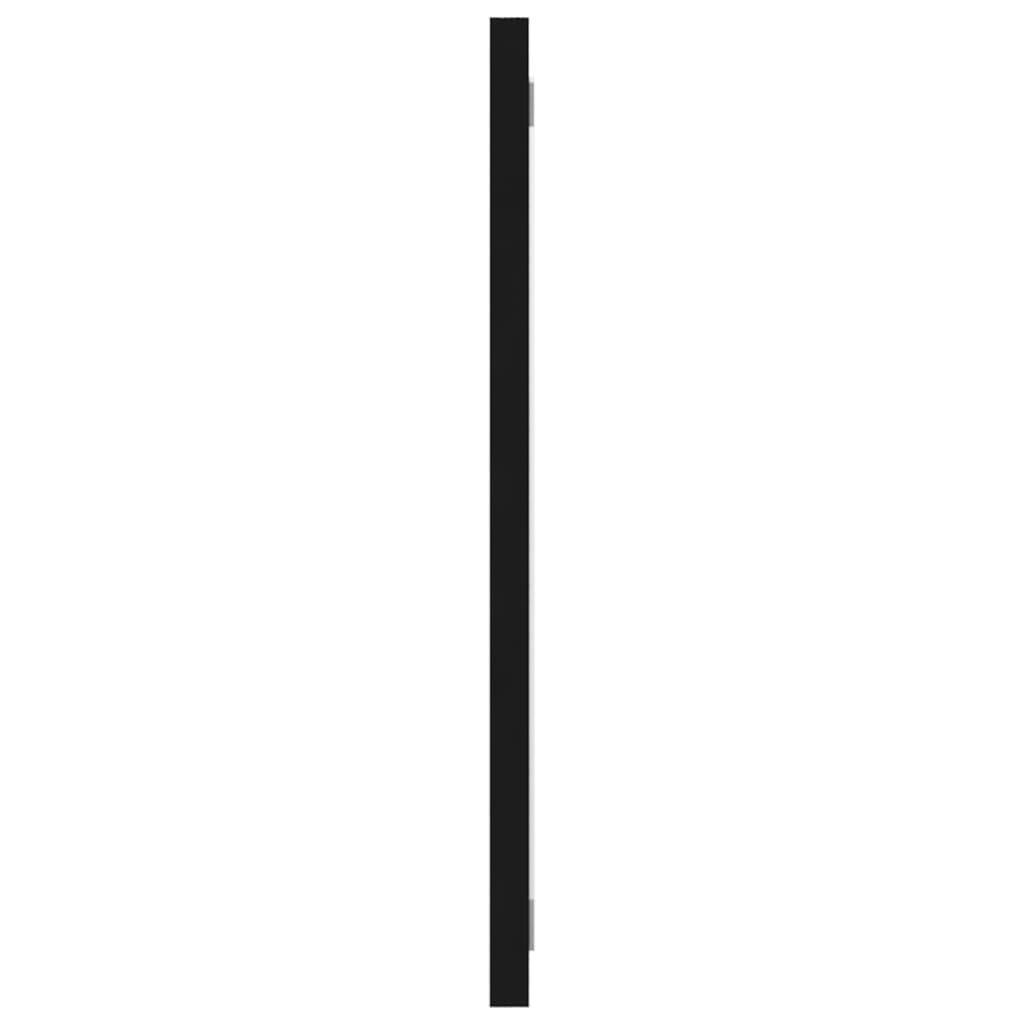 vidaXL Lustro łazienkowe, czarne, 90x1,5x37 cm, płyta wiórowa