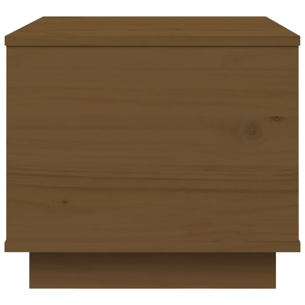 vidaXL Stolik kawowy, miodowy brąz, 40x50x35 cm, lite drewno sosnowe