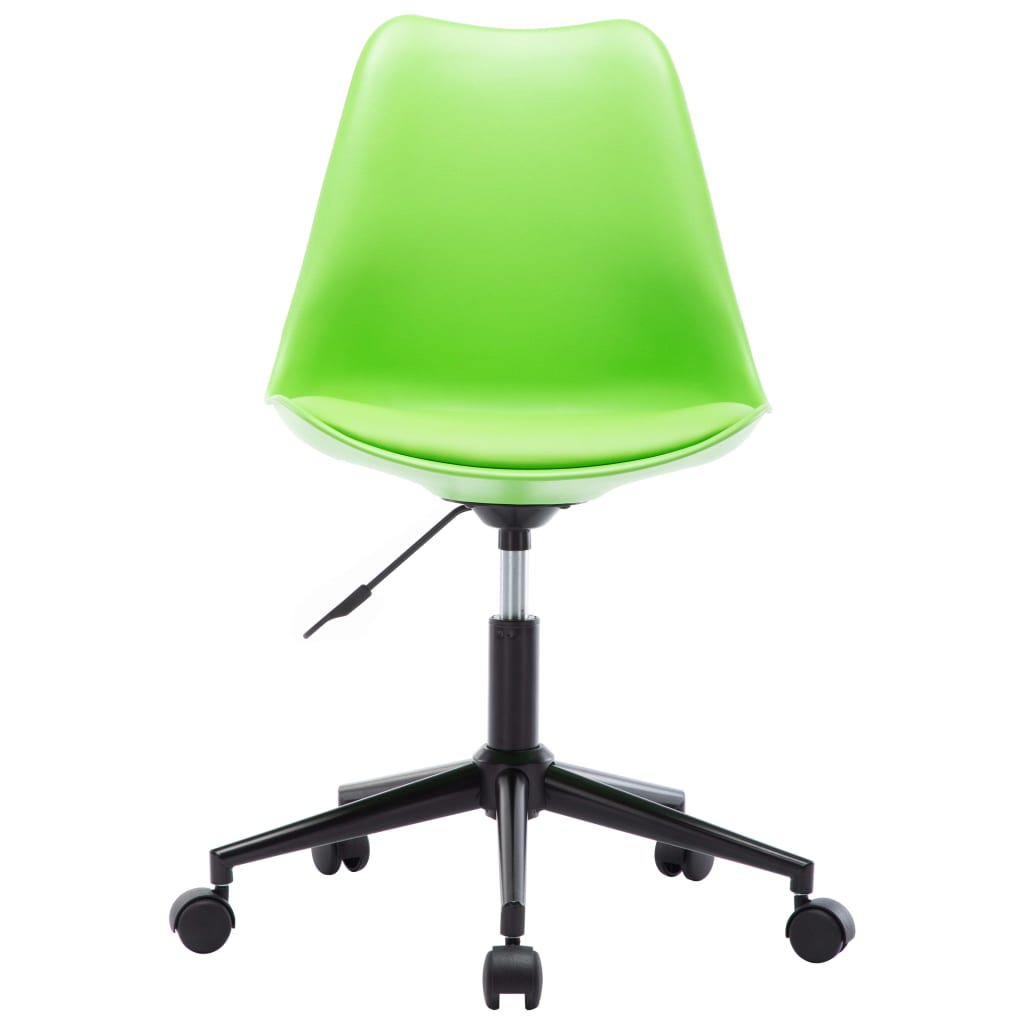 vidaXL Obrotowe krzesła stołowe, 2 szt., zielone, sztuczna skóra