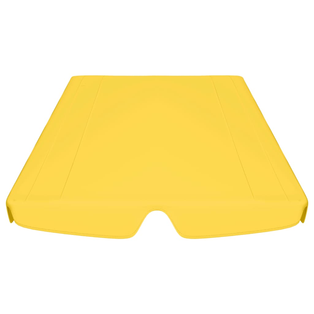 vidaXL Zadaszenie do huśtawki ogrodowej, żółte, 188/168x110/145 cm