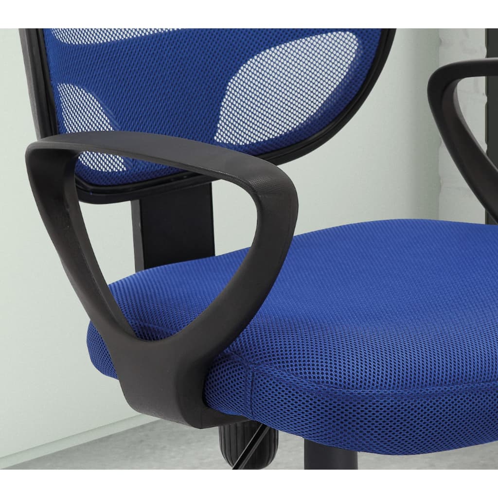 Rousseau Krzesło biurowe Hippa, poliester, niebieskie