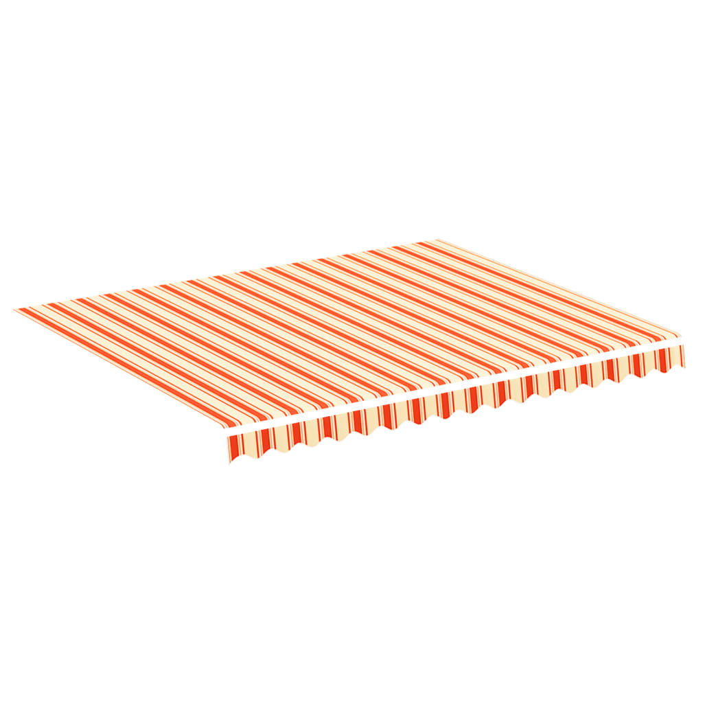 vidaXL Zapasowa tkanina na markizę, żółto-pomarańczowa, 3x2,5 m
