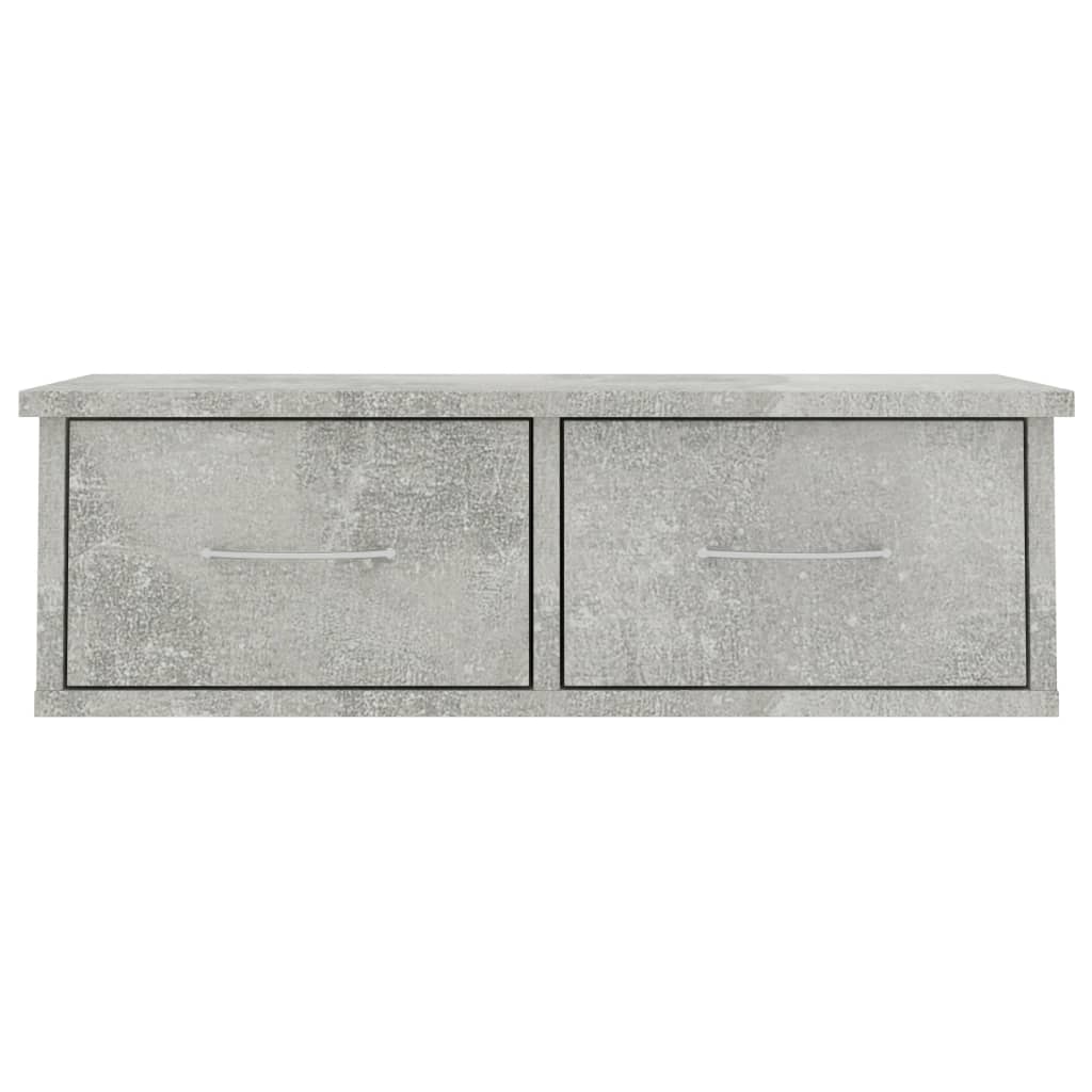 vidaXL Półka ścienna, betonowa szarość, 60x26x18,5 cm
