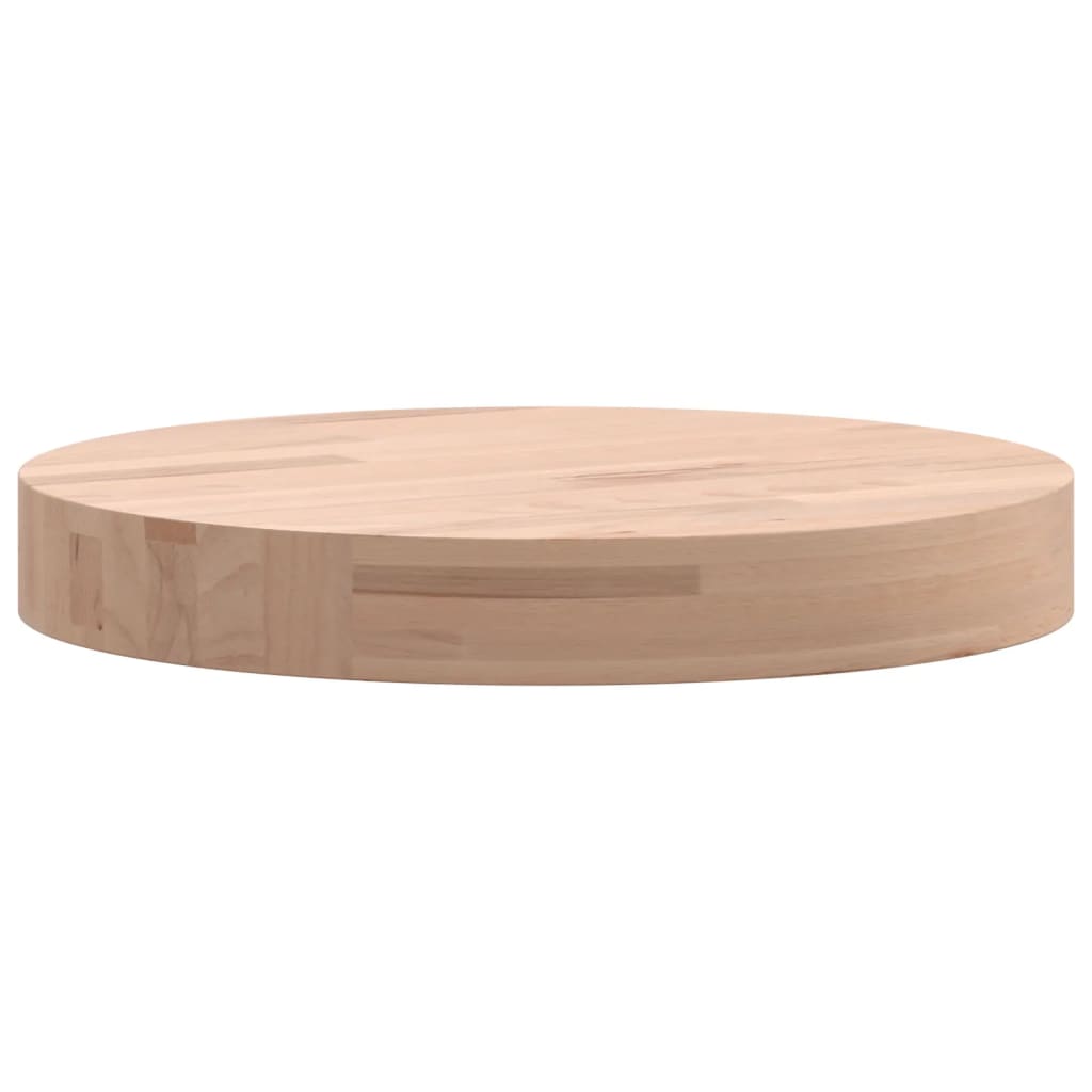 vidaXL Blat do stolika, Ø30x4 cm, okrągły, lite drewno bukowe