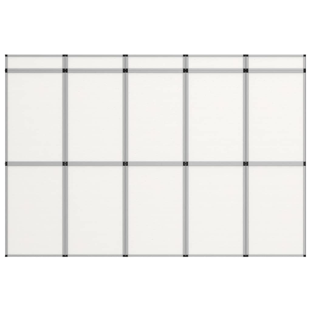 vidaXL 15-panelowa, składana ścianka wystawiennicza, 302x200 cm, biała