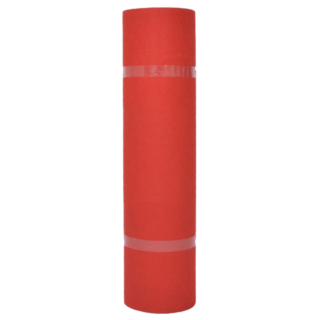 vidaXL Wykładzina targowa, gładka, 1,2x12 m, czerwona
