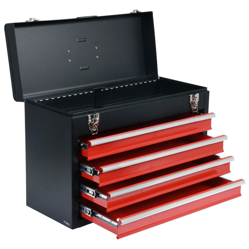 YATO Skrzynka narzędziowa z 4 szufladami, 52 x 21,8 x 36 cm
