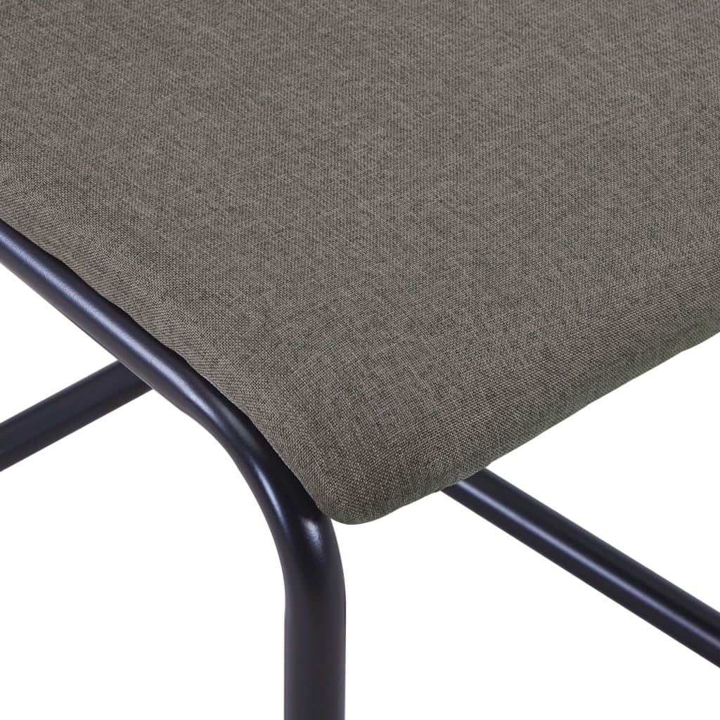 vidaXL Krzesła stołowe, wspornikowe, 2 szt., kolor taupe, tkanina