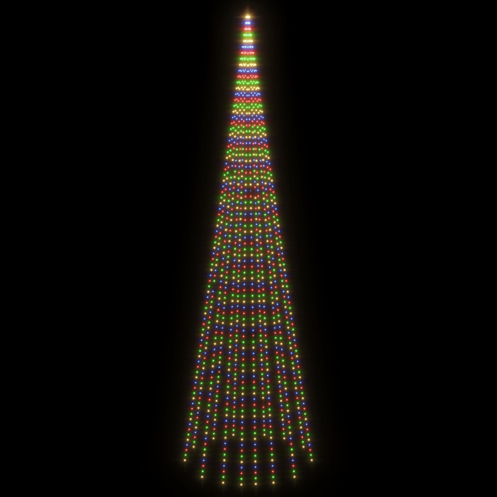 vidaXL Choinka do montażu na maszcie, 1134 kolorowych LED, 800 cm