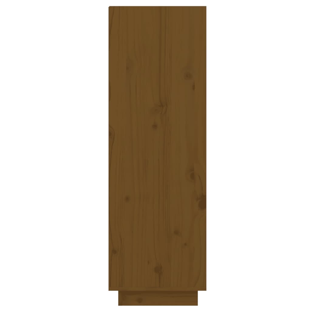 vidaXL Szafka na buty, miodowy brąz, 60x34x105 cm, lite drewno sosnowe