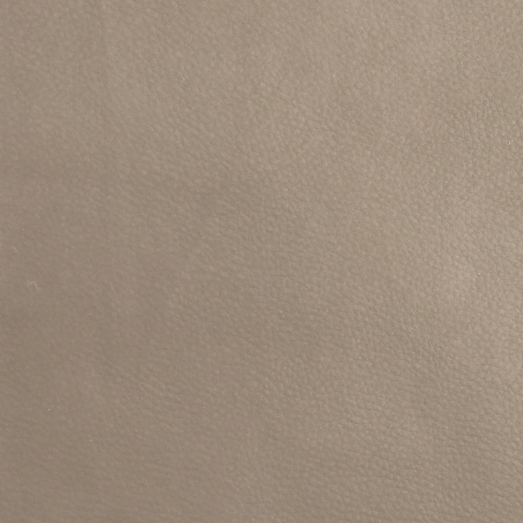 vidaXL Ławka, cappuccino, 100x64x80 cm, tapicerowana sztuczną skórą