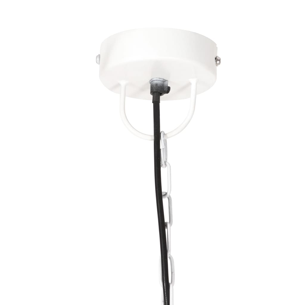 vidaXL Lampa wisząca, 25 W, biała, okrągła, 48 cm, E27