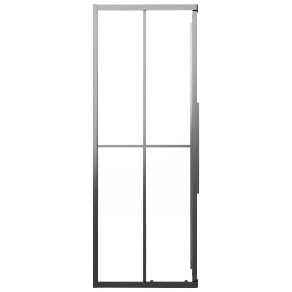 vidaXL Kabina prysznicowa, mrożone szkło ESG, 70x70x180 cm, czarna