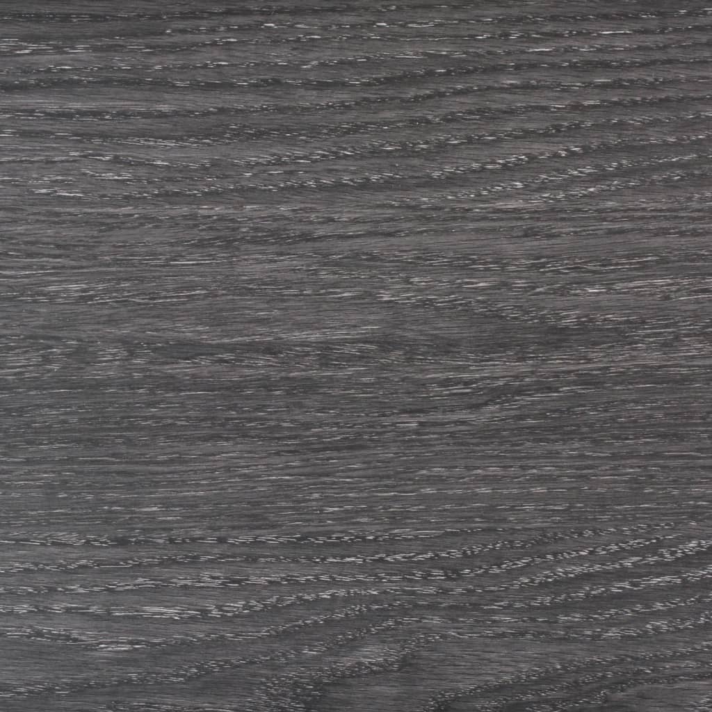 vidaXL Panele podłogowe z PVC, 4,46 m², 3 mm, czarne, bez kleju