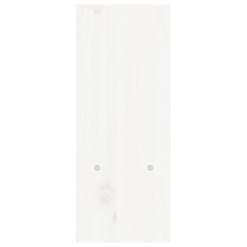 vidaXL Podstawka na monitor, biała, (39-72)x17x43 cm, drewno sosnowe