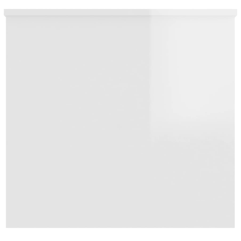 vidaXL Stolik kawowy, biały o wysokim połysku, 102x55,5x52,5 cm