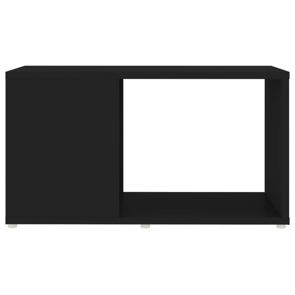 vidaXL Szafka pod TV, czarna, 60x24x32 cm, materiał drewnopochodny