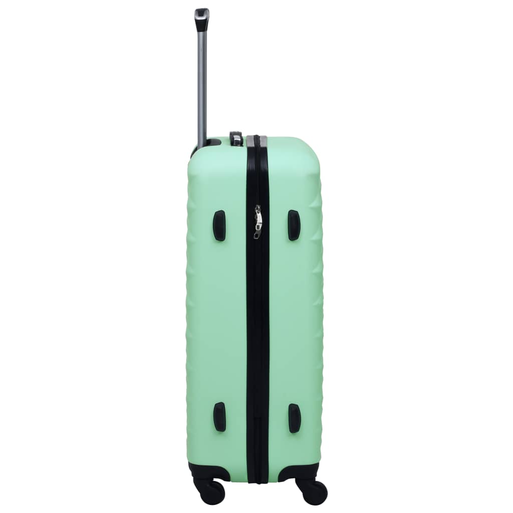 vidaXL Zestaw twardych walizek na kółkach, 3 szt., miętowy, ABS