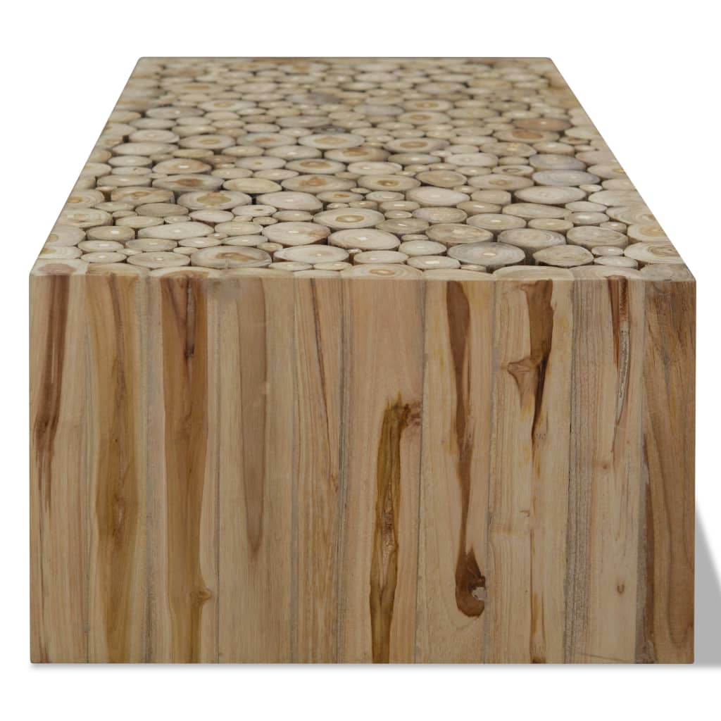vidaXL Stolik kawowy z drewna tekowego, 90 x 50 x 30 cm