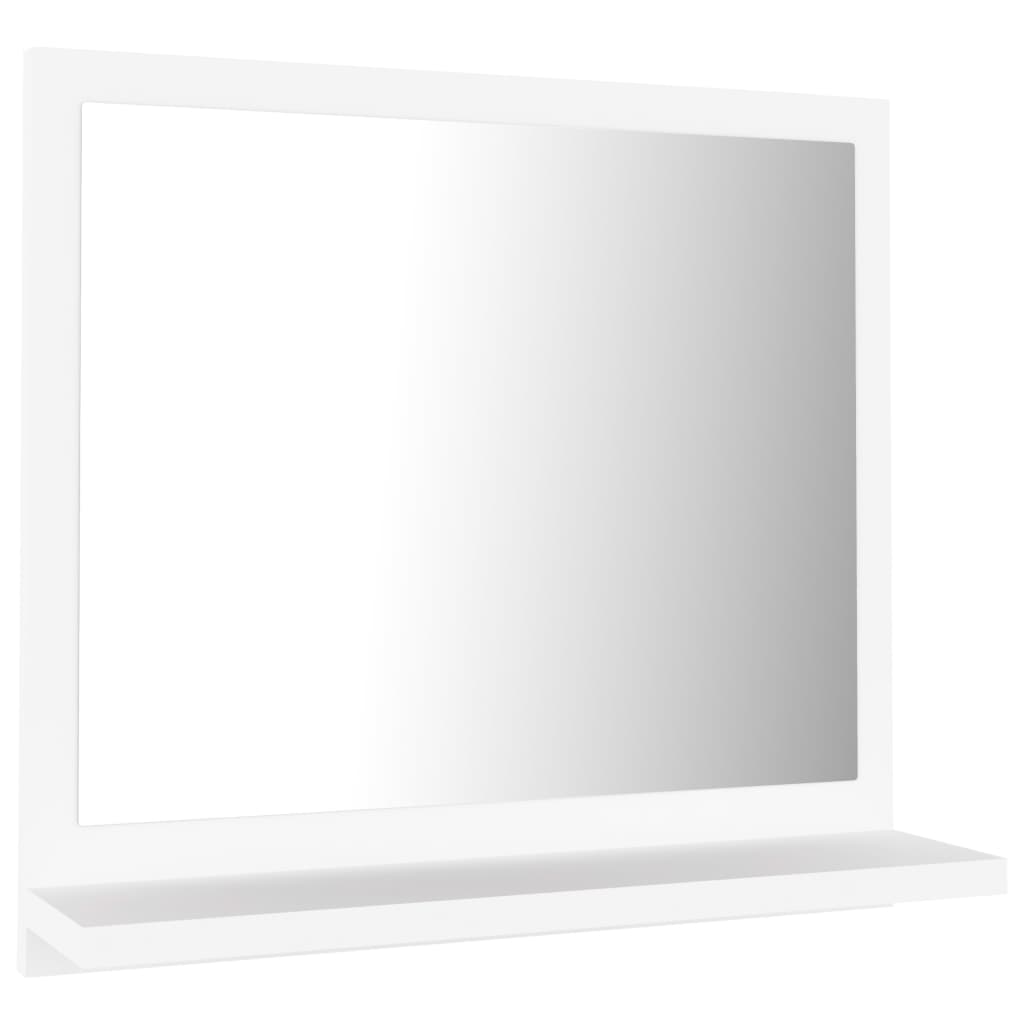 vidaXL Lustro łazienkowe, białe, 40x10,5x37 cm, płyta wiórowa