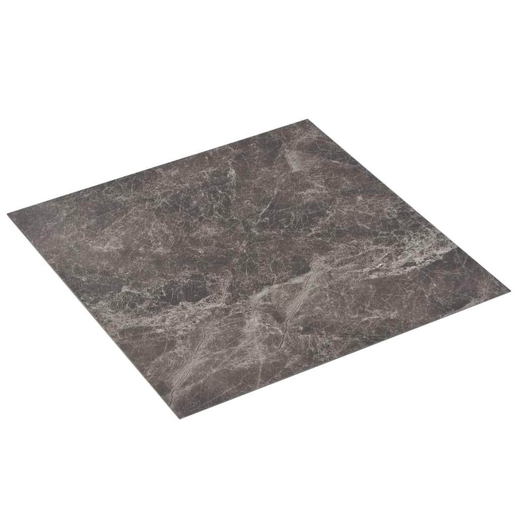 vidaXL Samoprzylepne panele podłogowe z PVC, 5,11 m², czarny marmur