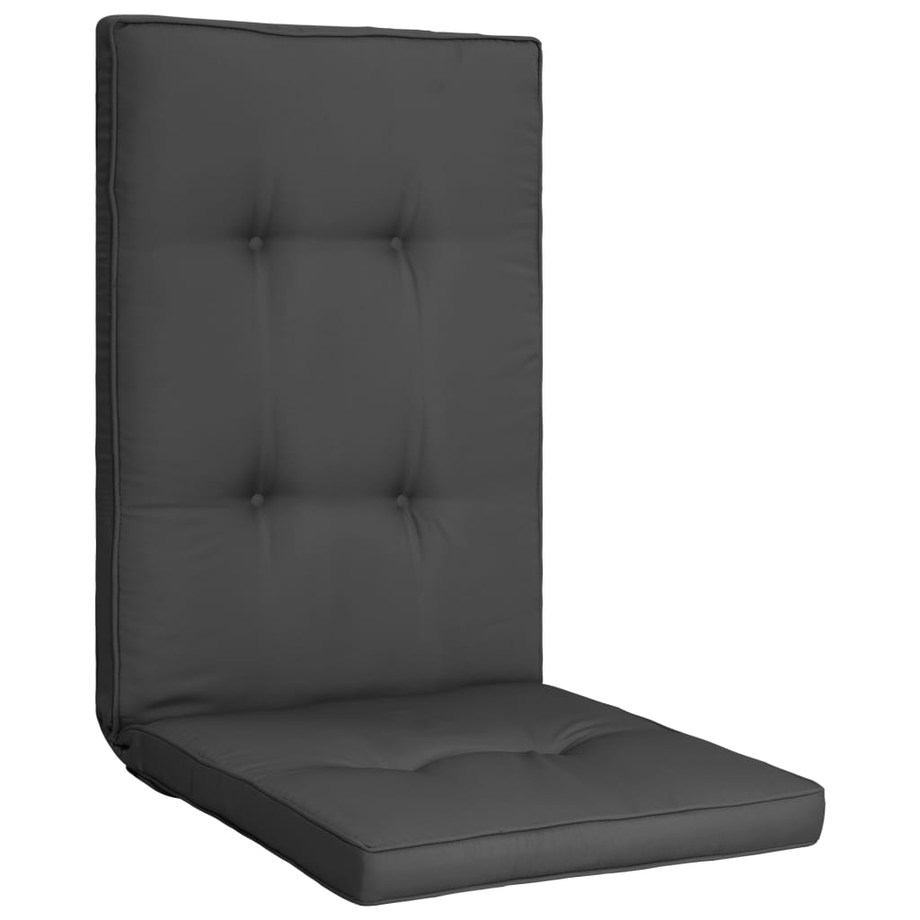 vidaXL Poduszki na krzesła ogrodowe, 2 szt., antracytowe, 120x50x5 cm
