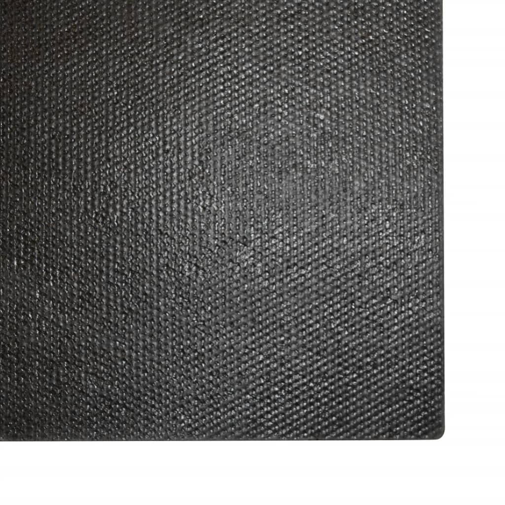 vidaXL Wycieraczka, czarna, 100x200 cm, włókno kokosowe, tuftowana