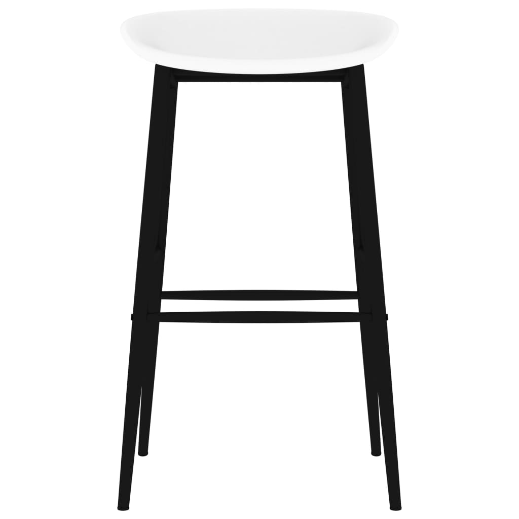 vidaXL Krzesła barowe, 4 szt., białe