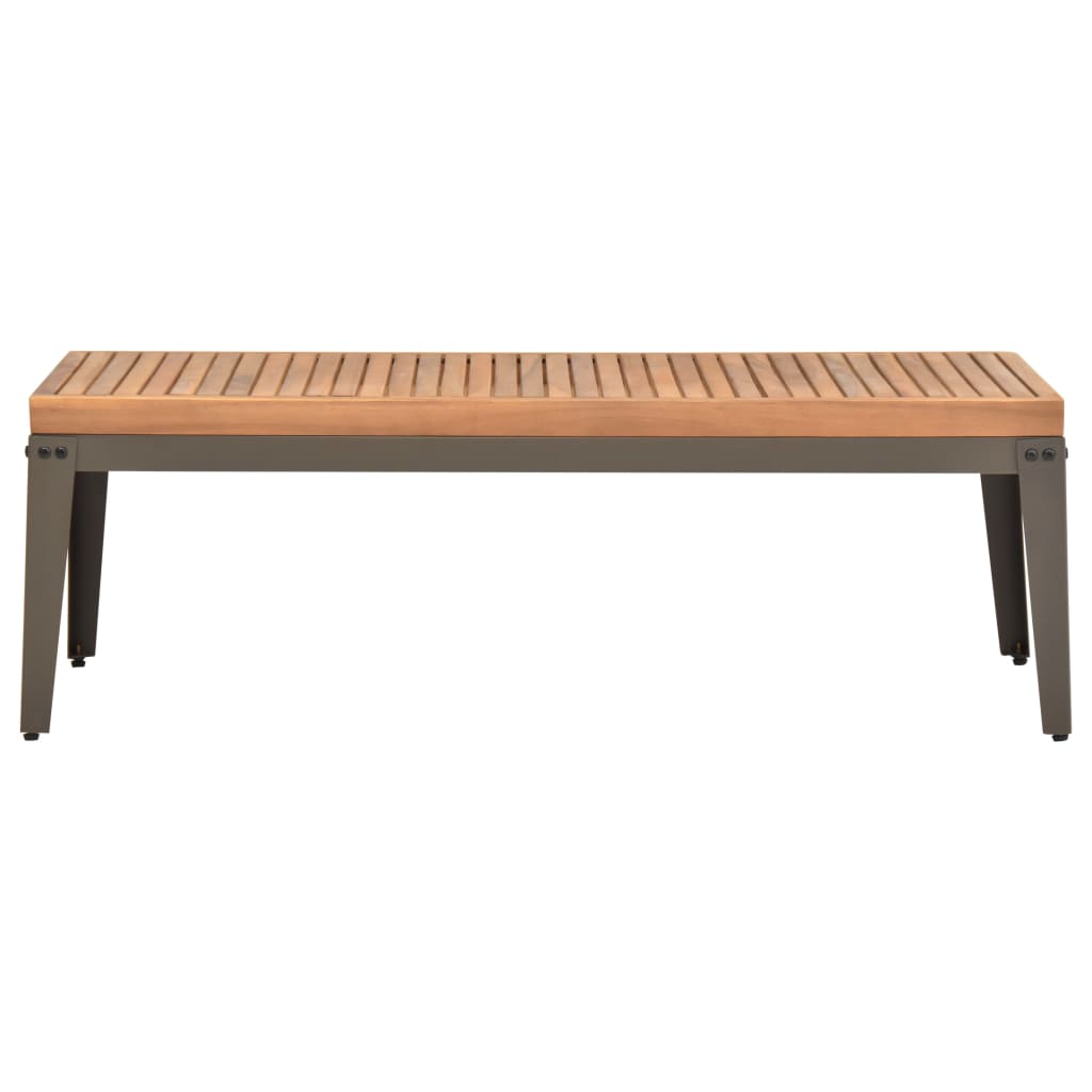 vidaXL Ogrodowy stolik kawowy, 110x55x36 cm, lite drewno akacjowe