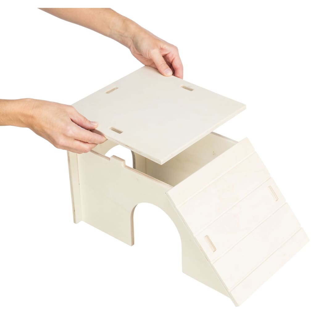 TRIXIE Domek dla gryzoni Bent, 40x18x23 cm, drewniany