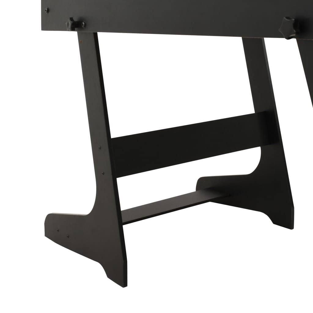 vidaXL Składany stół do piłkarzyków, 121 x 61 x 80 cm, czarny