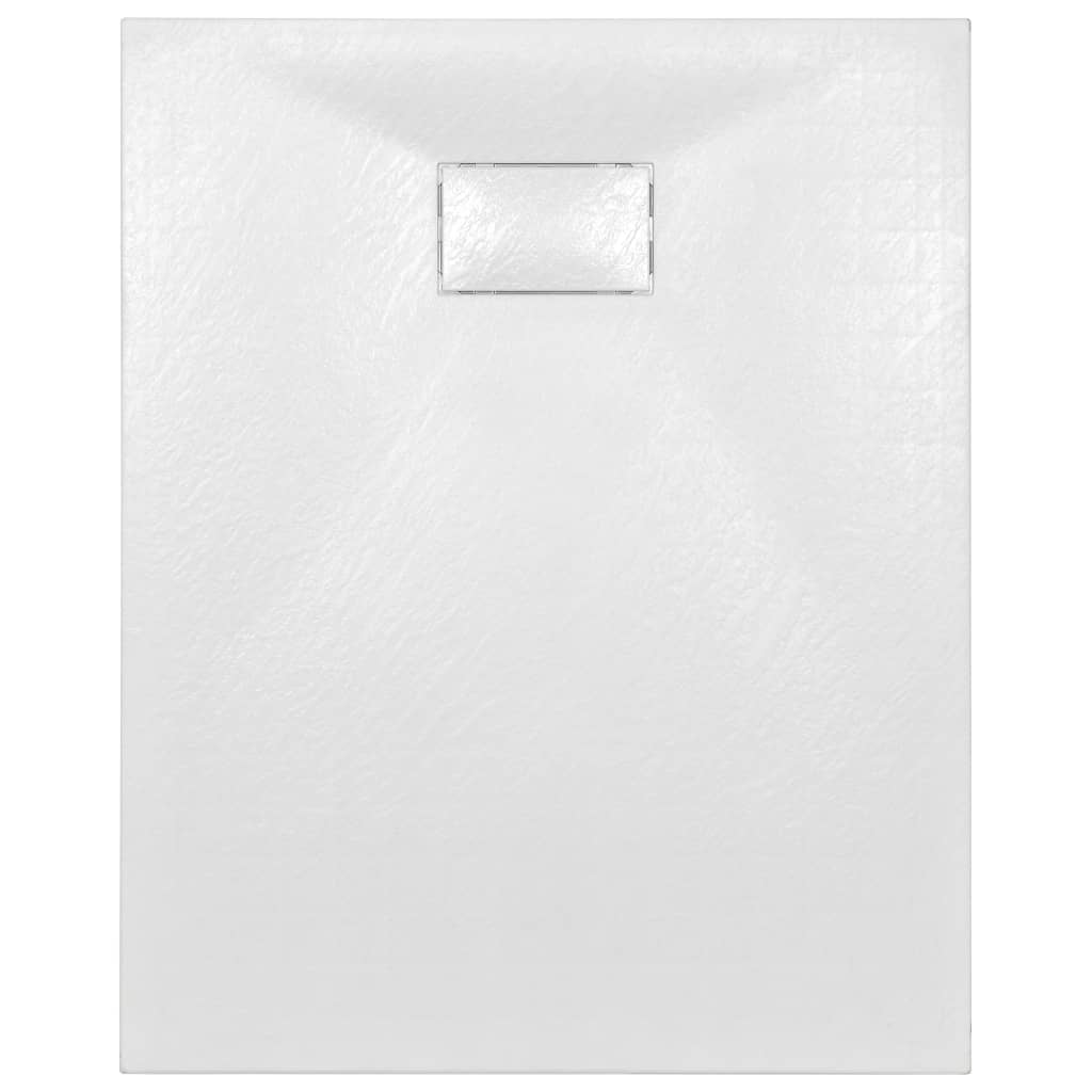 vidaXL Brodzik prysznicowy, SMC, biały, 100 x 80 cm