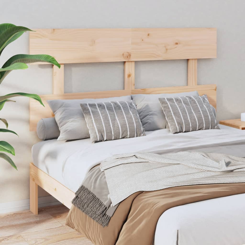 vidaXL Wezgłowie łóżka, 144x3x81 cm, lite drewno sosnowe