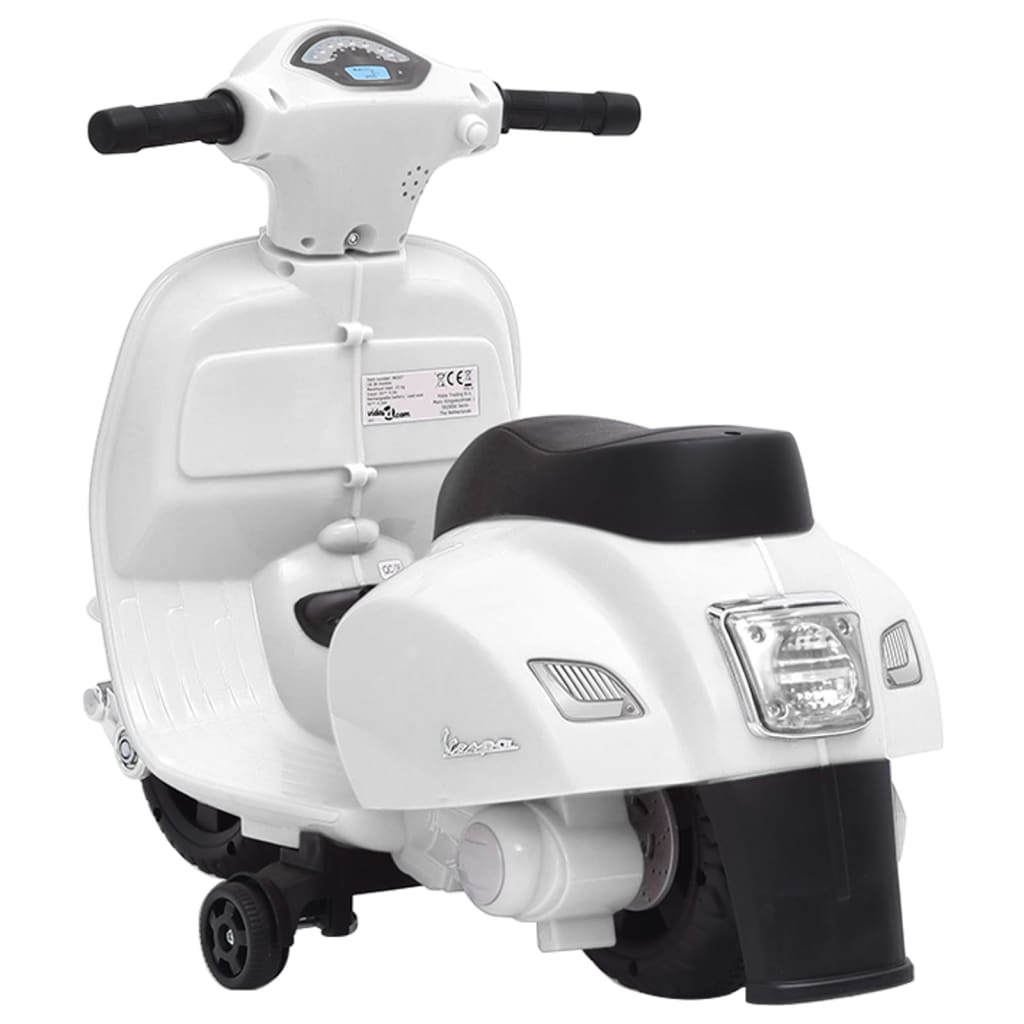 vidaXL Zabawkowy motocykl elektryczny Vespa GTS300, biały
