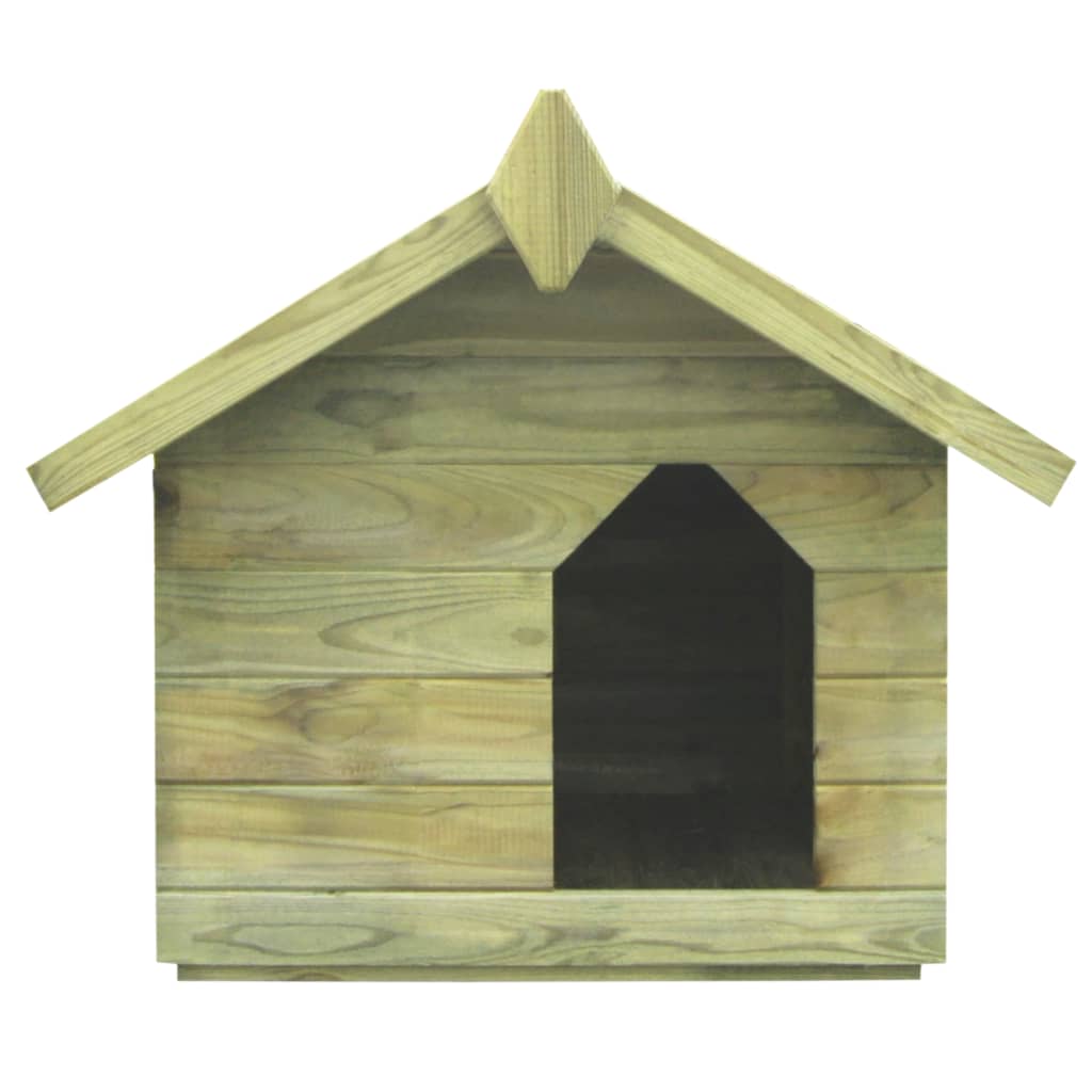 vidaXL Buda dla psa z otwieranym dachem, impregnowane drewno sosnowe