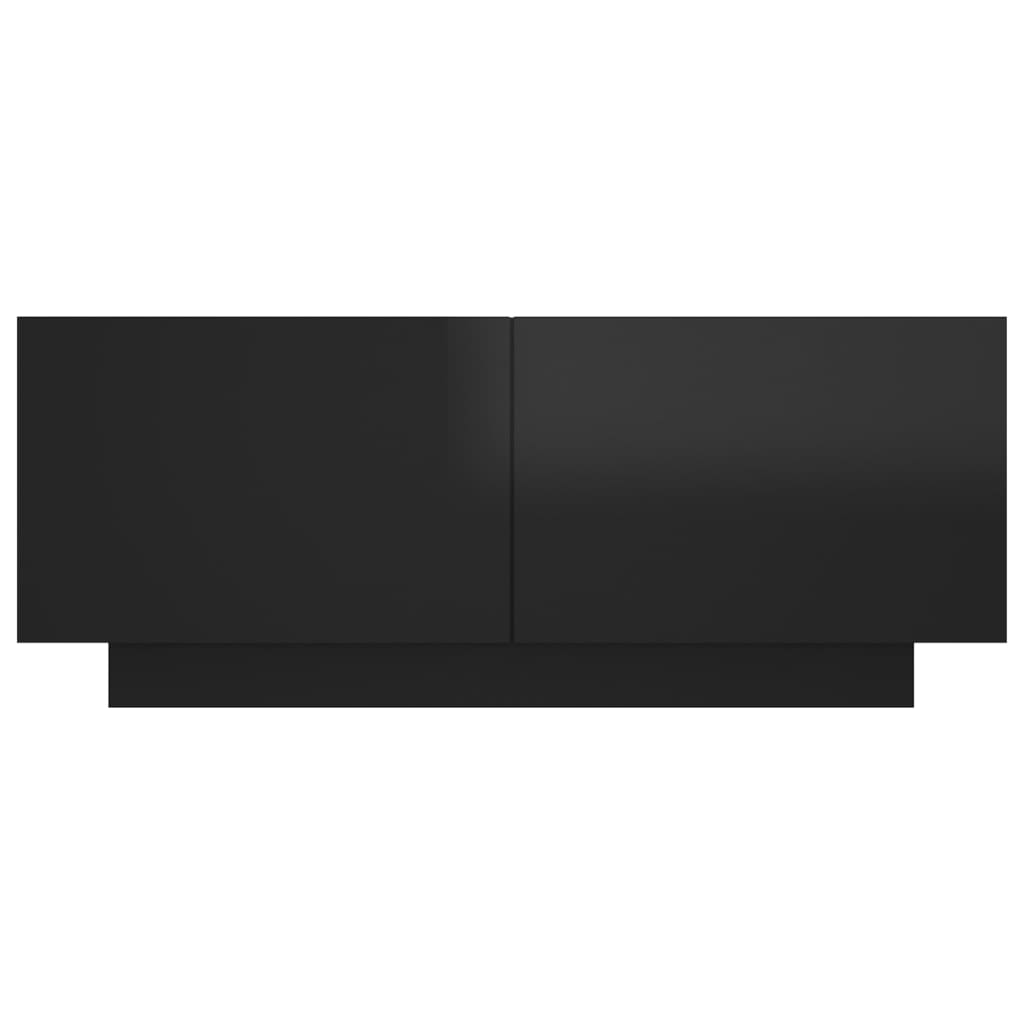 vidaXL Szafka nocna, wysoki połysk, czarna, 100x35x40 cm, płyta
