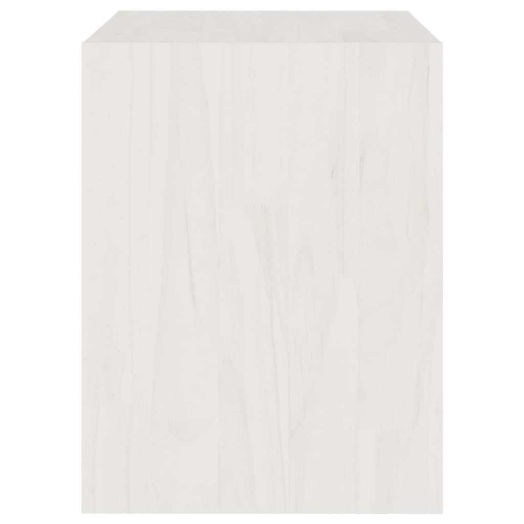 vidaXL Szafka nocna, biała, 40x30,5x40 cm, drewno sosnowe