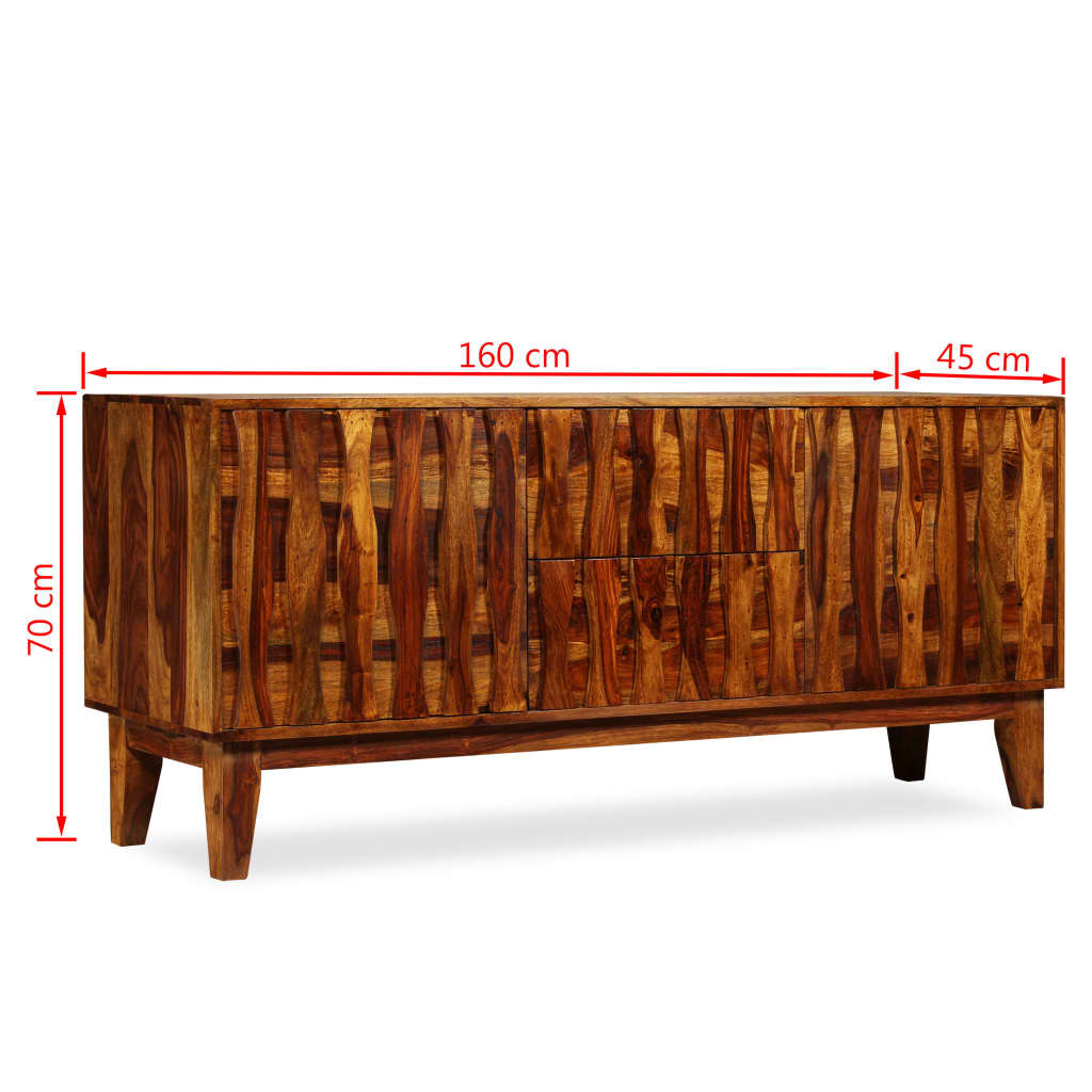 vidaXL Szafka z drewna sheesham, 160 x 45 x 70 cm