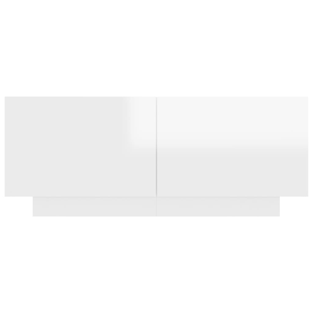 vidaXL Szafka nocna, wysoki połysk, biała, 100x35x40 cm, płyta wiórowa