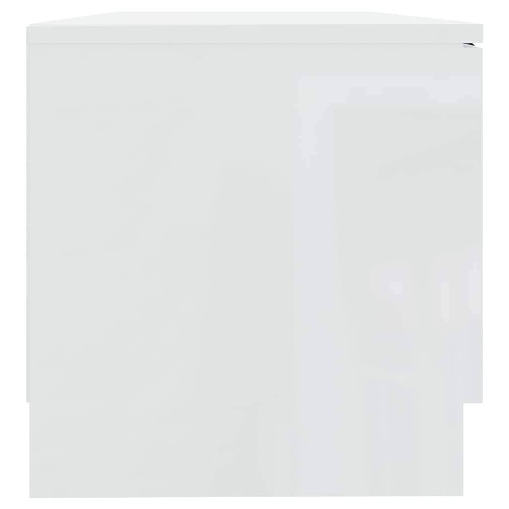 vidaXL Szafki pod telewizor, 2 szt., białe z połyskiem, 80x35x36,5 cm