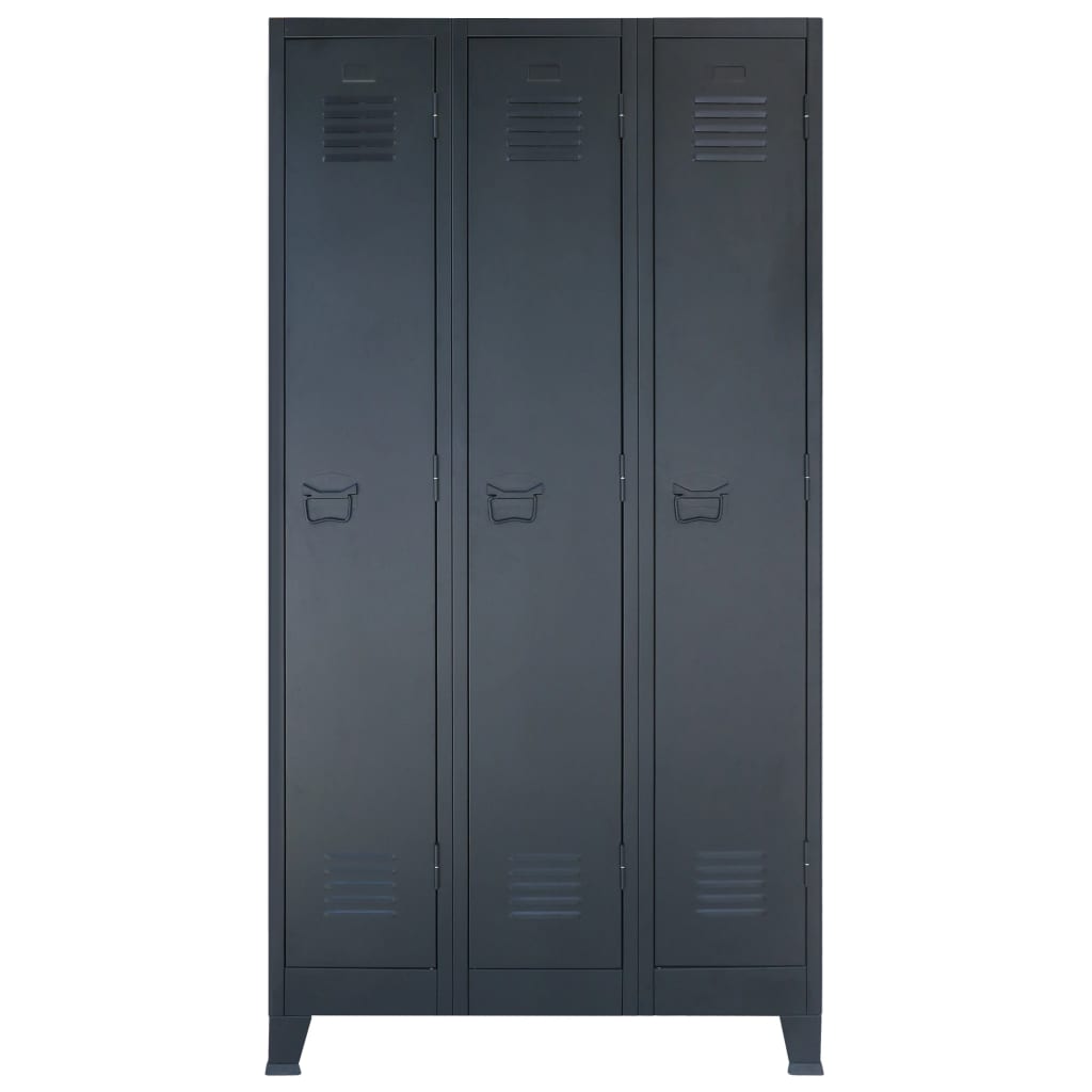 vidaXL Metalowa szafka w industrialnym stylu, 90 x 45 x 180 cm