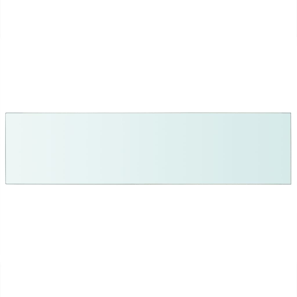 vidaXL Szklany, bezbarwny panel, 100x25 cm