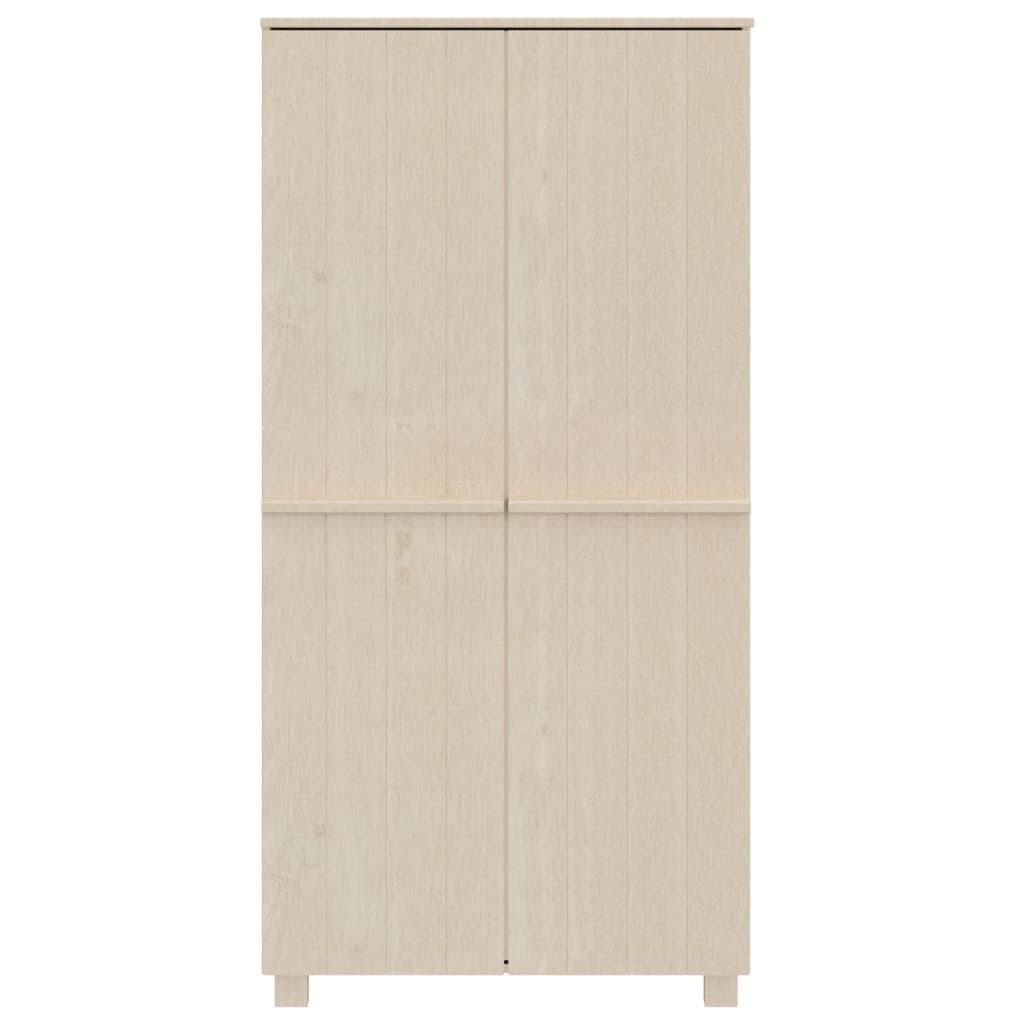 vidaXL Szafa garderobiana, miodowy brąz, 89x50x180 cm, drewno sosnowe