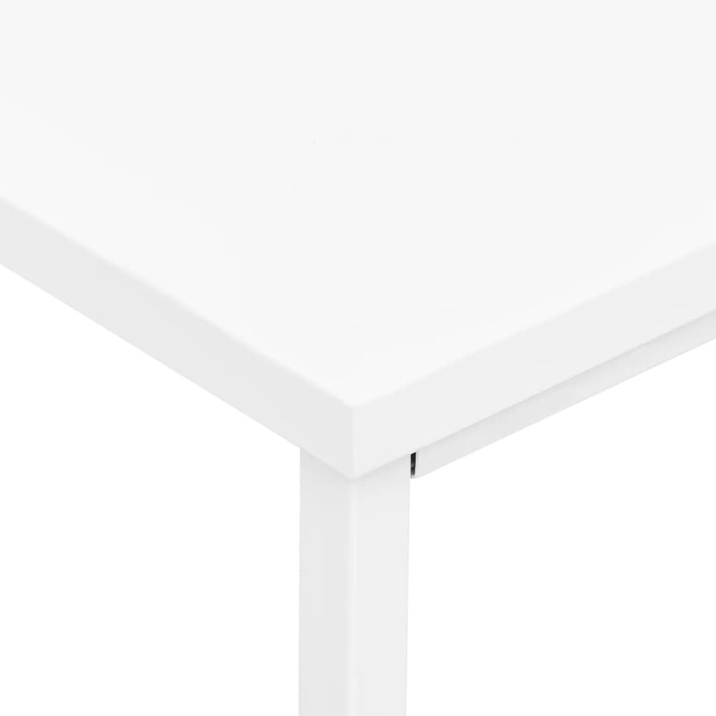 vidaXL Industrialne biurko z szufladami, białe, 105x52x75 cm, stal